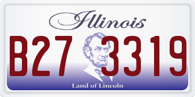 IL license plate B273319