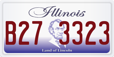 IL license plate B273323