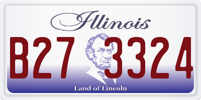 IL license plate B273324
