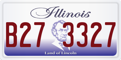 IL license plate B273327