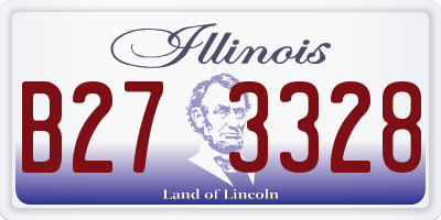 IL license plate B273328