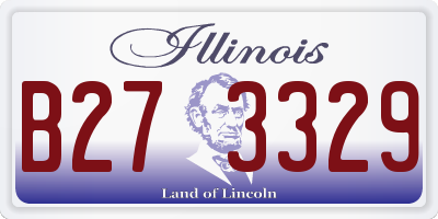 IL license plate B273329