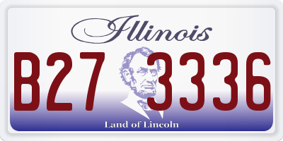 IL license plate B273336