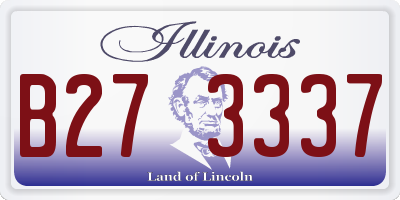 IL license plate B273337