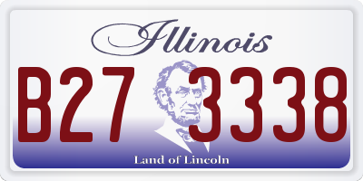 IL license plate B273338