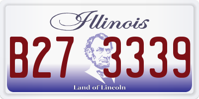 IL license plate B273339