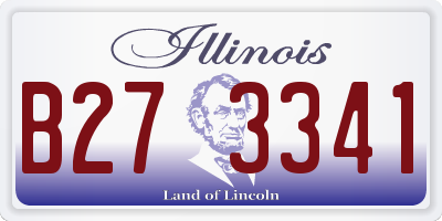 IL license plate B273341