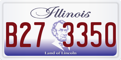 IL license plate B273350