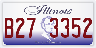 IL license plate B273352