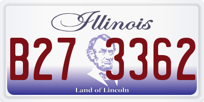 IL license plate B273362