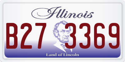 IL license plate B273369