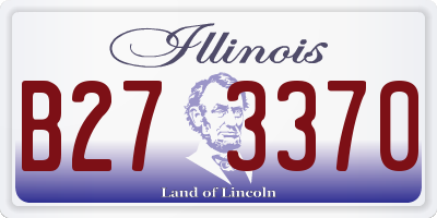 IL license plate B273370