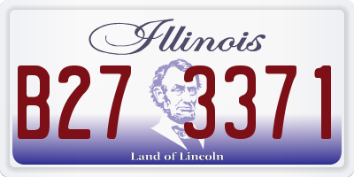 IL license plate B273371