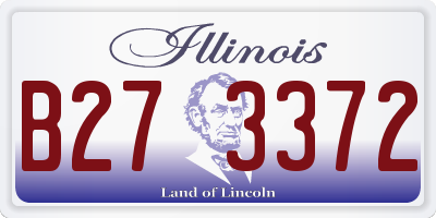 IL license plate B273372