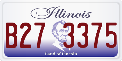 IL license plate B273375