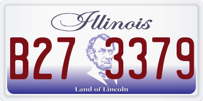 IL license plate B273379