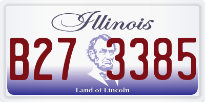 IL license plate B273385