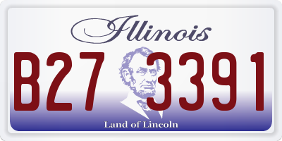 IL license plate B273391
