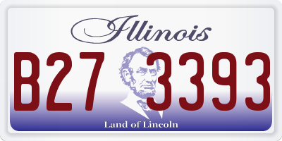 IL license plate B273393