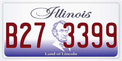 IL license plate B273399