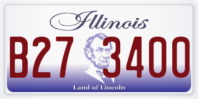 IL license plate B273400
