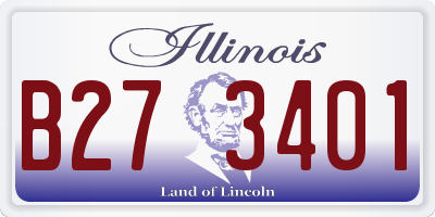 IL license plate B273401