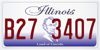 IL license plate B273407