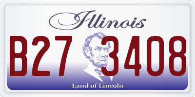 IL license plate B273408