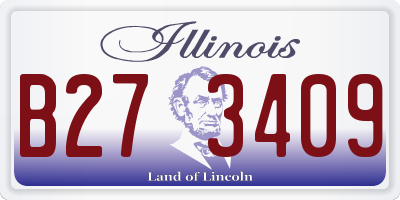 IL license plate B273409