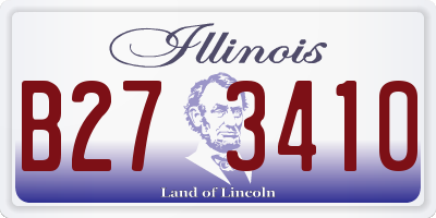 IL license plate B273410