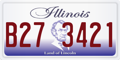 IL license plate B273421