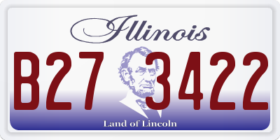 IL license plate B273422