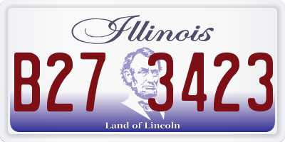 IL license plate B273423