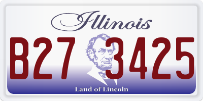 IL license plate B273425