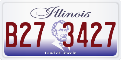 IL license plate B273427