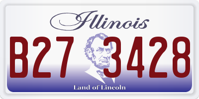 IL license plate B273428