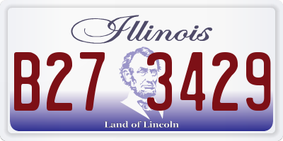 IL license plate B273429