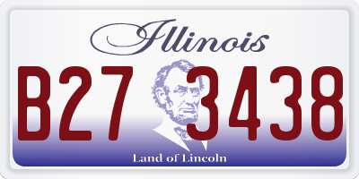 IL license plate B273438