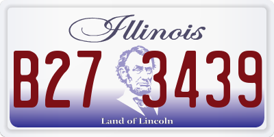 IL license plate B273439