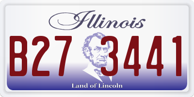 IL license plate B273441
