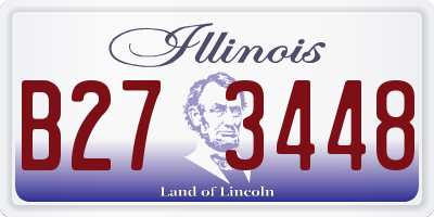 IL license plate B273448