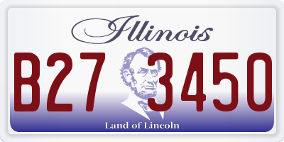 IL license plate B273450