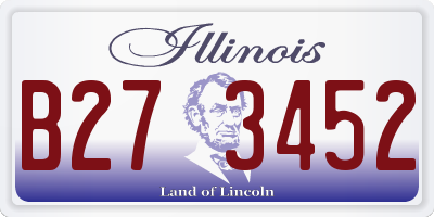 IL license plate B273452
