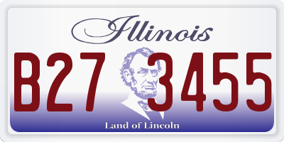 IL license plate B273455