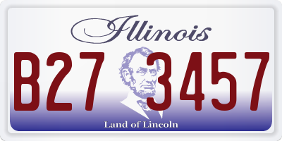 IL license plate B273457