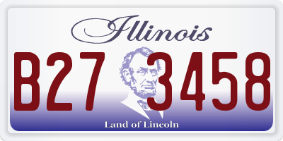 IL license plate B273458