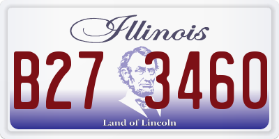 IL license plate B273460