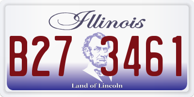 IL license plate B273461