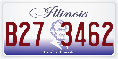 IL license plate B273462