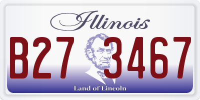 IL license plate B273467